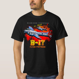 B-17 Flying Fortress Schwerer Luftwaffenbomber Air T-Shirt