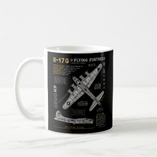B-17 Flying Fortress Ww2 B-17G Bomber Aviation Kaffeetasse