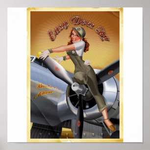 B-17 Girl Poster