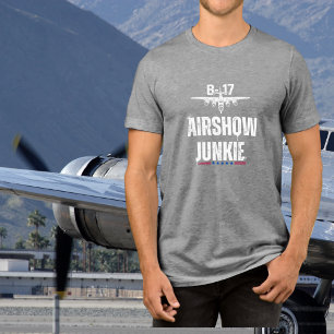 B-17 Oldtimer-Flugzeug Flugshow Junkie Luftfahrt Z Tri-Blend Shirt