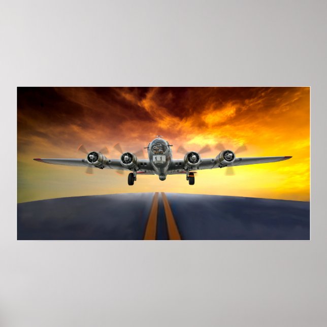 B-17 SCHALTFLÄCHE POSTER (Vorne)
