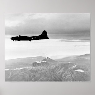 B-17 über Bougainville fliegende Festung Poster