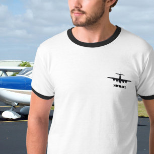 B-17 Vintage Flugzeug Flugshow WWII Militär Custom T-Shirt