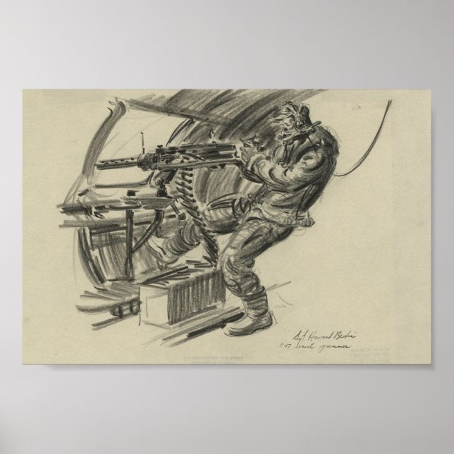 B-17 Waist Gunner Poster (Vorne)