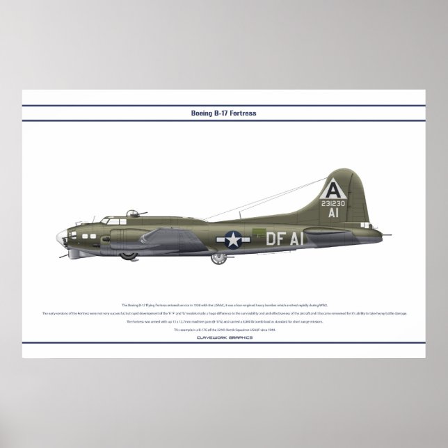 B-17G USA 324BS 1 POSTER (Vorne)