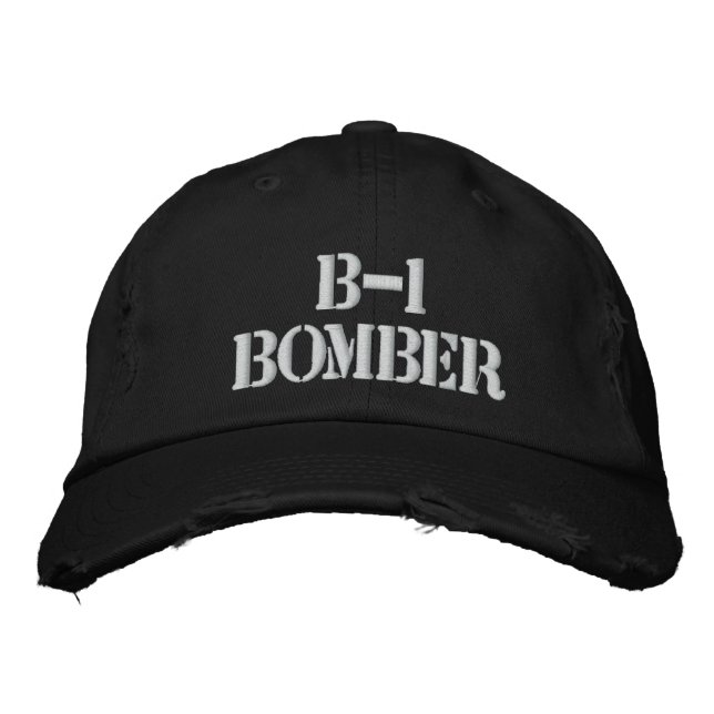 B-1 BOMBER BESTICKTE BASEBALLKAPPE (Vorderseite)