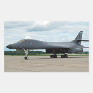 B-1B Lancer Bomber am Boden Rechteckiger Aufkleber