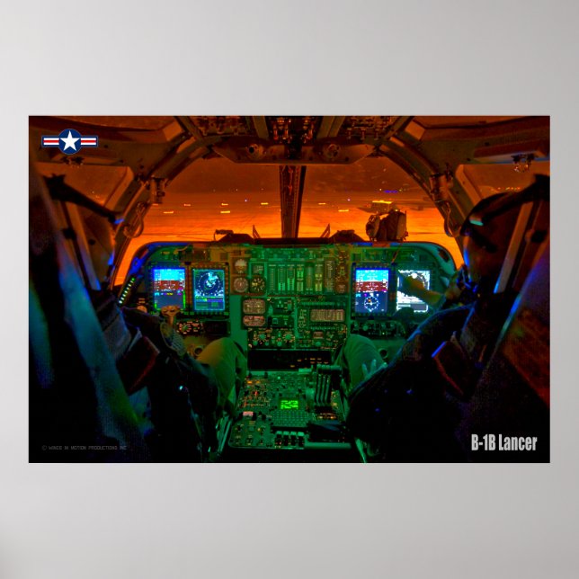 B-1B LANCER COCKPIT POSTER (Vorne)