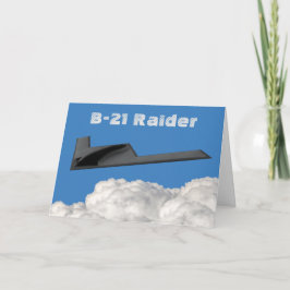 B-21 Raider Stealth Bomber Karte