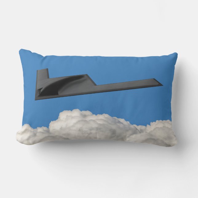 B-21 Raider Stealth Bomber Lendenkissen (Vorderseite)