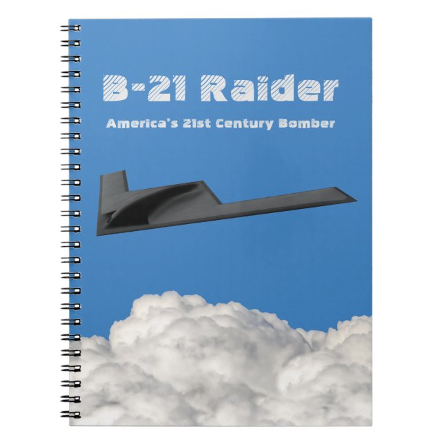 B-21 Raider Stealth Bomber Notizblock (Vorderseite)