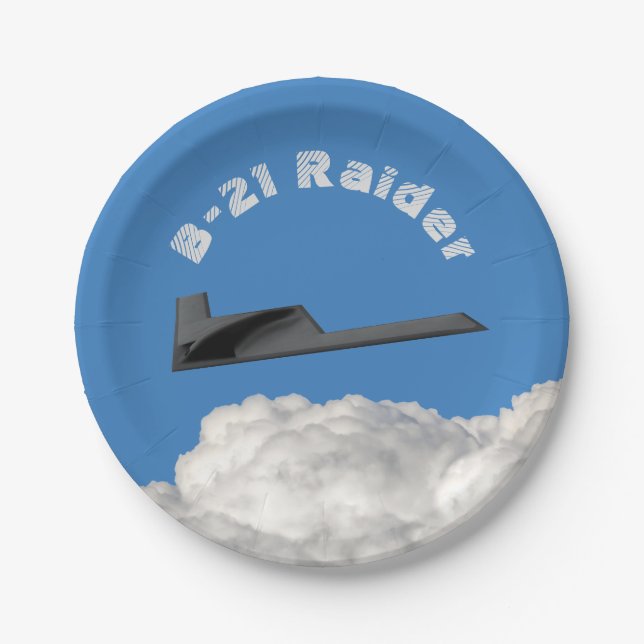 B-21 Raider Stealth Bomber Pappteller (Vorderseite)