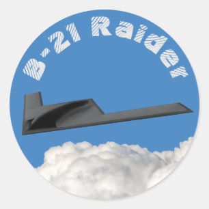 B-21 Raider Stealth Bomber Runder Aufkleber