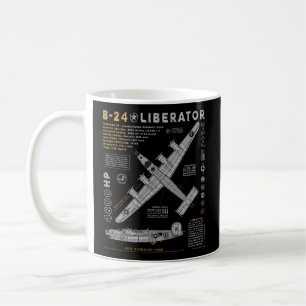 B-24 Befreier Konsolidiertes Luftfahrzeug B24 Bomb Kaffeetasse