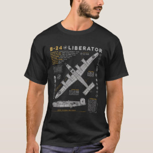 B-24 Befreier Konsolidiertes Luftfahrzeug B24 Bomb T-Shirt
