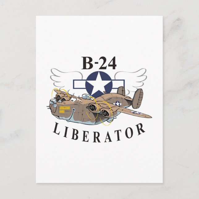 B-24 Befreier Postkarte (Vorderseite)