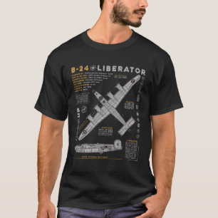 B-24 Konzern-Luftfahrzeug B24 Bomber VI T-Shirt