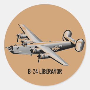 B-24 Liberator-Aufkleber Runder Aufkleber