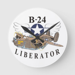 B-24 Liberator Runde Wanduhr