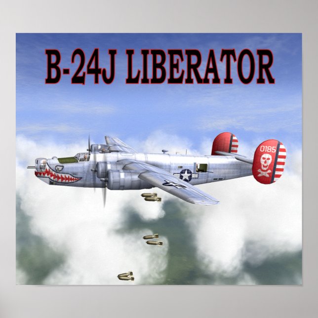 B-24J LIBERATOR BOMBS ENTFERNT POSTER (Vorne)