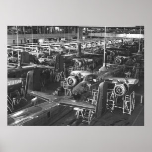 B-25 Mitchell Bomber, 1942 Poster