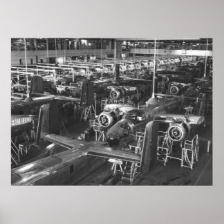 B-25 Mitchell Bomber, 1942 Poster