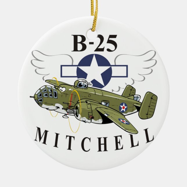 B-25 Mitchell Keramikornament (Vorne)