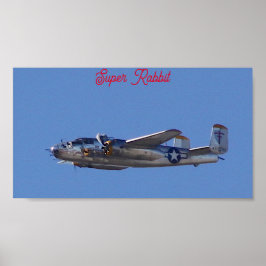 B-25 Super-Rabbit Poster