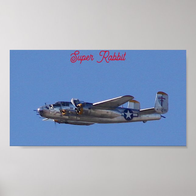 B-25 Super-Rabbit Poster (Vorne)