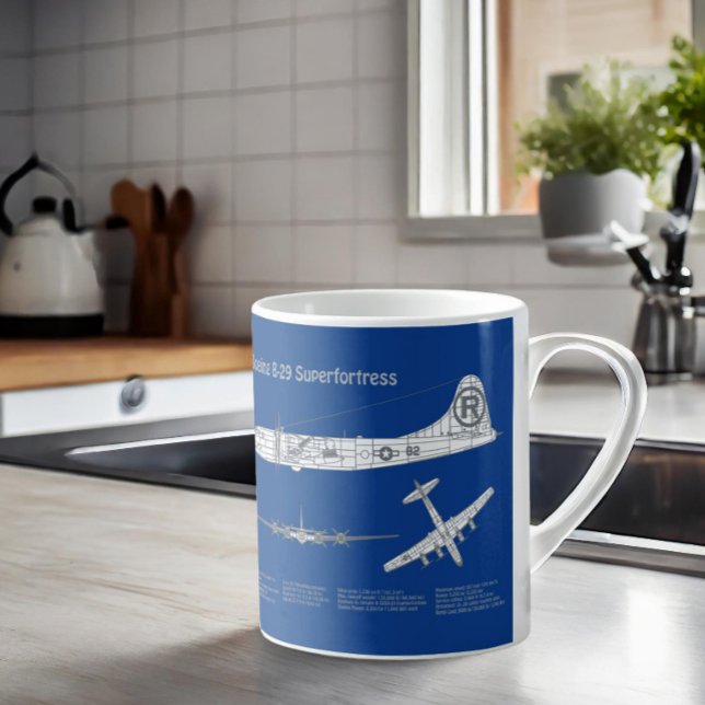 B-29 Superfortress - Flugzeugkonzepte ABD Kaffeetasse (Von Creator hochgeladen)