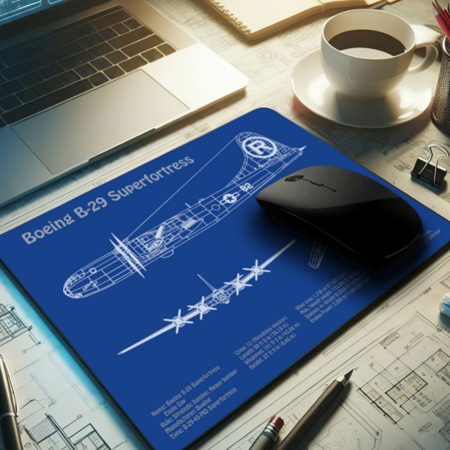 B-29 Superfortress - Flugzeugkonzepte AD Mousepad (Von Creator hochgeladen)