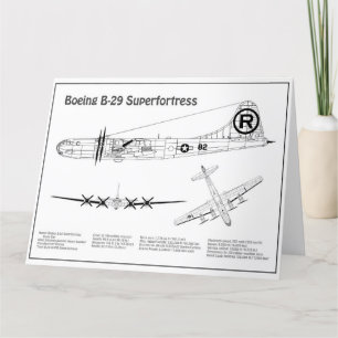 B-29 Superfortress - Flugzeugkonzepte BD Dankeskarte