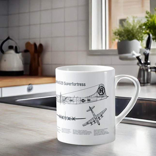 B-29 Superfortress - Flugzeugkonzepte BD Kaffeetasse (Von Creator hochgeladen)