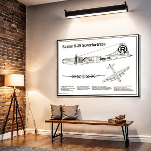 B-29 Superfortress - Flugzeugkonzepte BD Poster