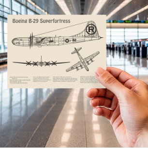 B-29 Superfortress - Flugzeugkonzepte SD Postkarte