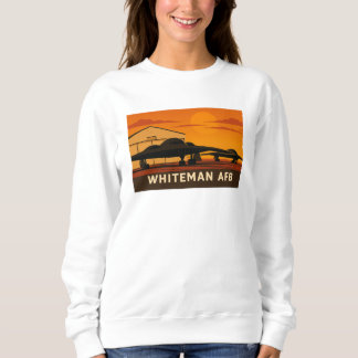 B-2 Jet Sunset Art - Whiteman AFB Poster Style Sweatshirt