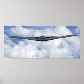 B-2 Spirit Stealth Bomber Aircraft Poster