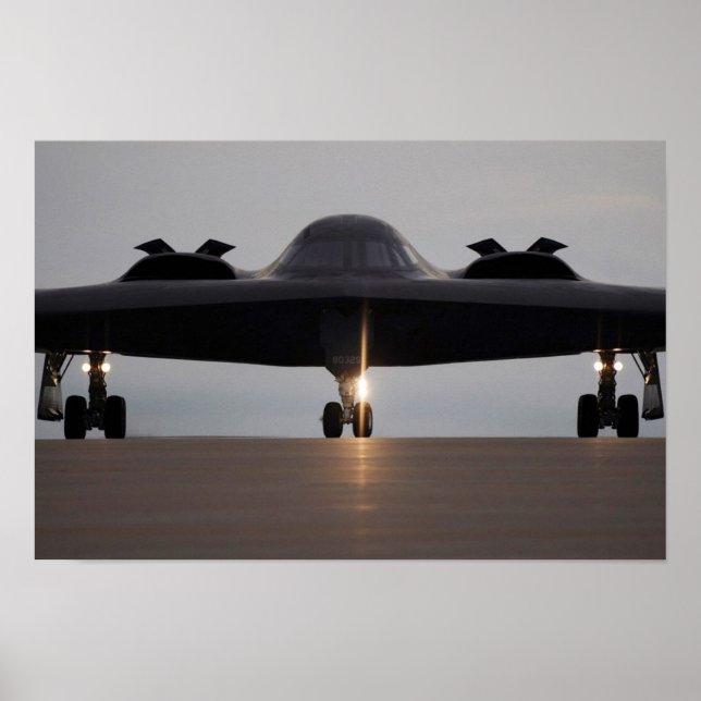 B-2 Spirit Stealth Bomber Aircraft Poster (Vorne)