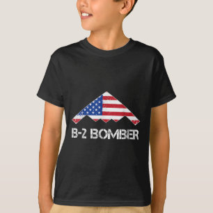 B-2 Spirit Stealth Bomber Flag US Military Aircra T-Shirt