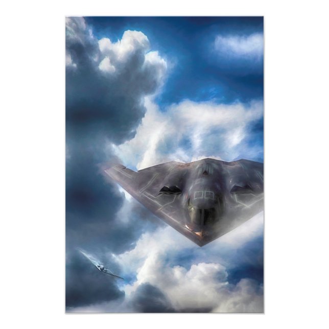 B-2 Spirit Stealth Bomber GHOST MAKER Foto Print (Vorne)