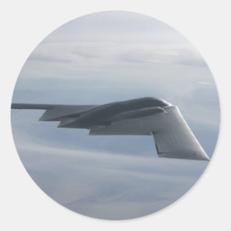 B-2 Spirit - Tarnbomber Runder Aufkleber