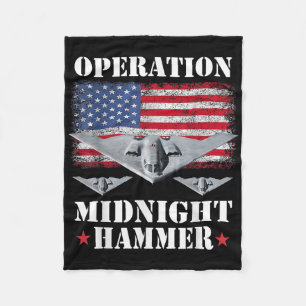 B-2-Tarnkappen-Jäger-Shirt Operation Midnight Hamm Fleecedecke