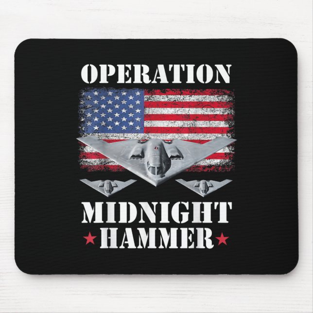B-2-Tarnkappen-Jet-Shirt Operation Midnight Hammer Mousepad (Vorne)