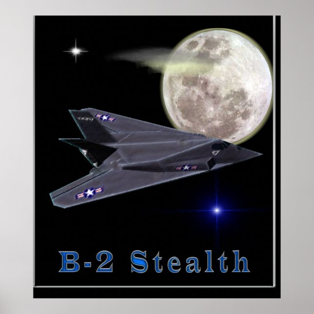 b-2-Tarnkappenposter Poster (Vorne)