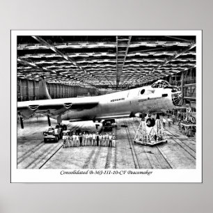B-36 Plakat/Druck für Flugzeuge der Peacemaker-Qua Poster