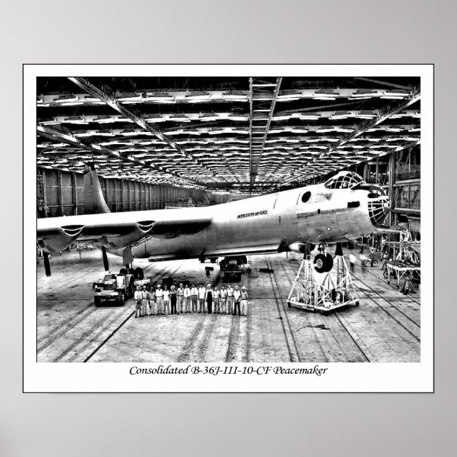 B-36 Plakat/Druck für Flugzeuge der Peacemaker-Qua Poster (Vorne)