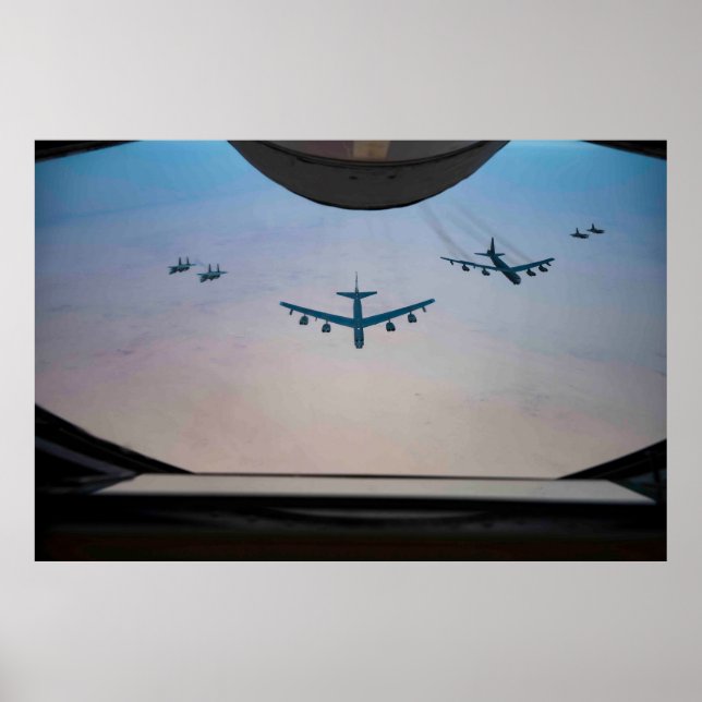 B-52 Betankung der Stratofestung Poster (Vorne)