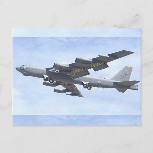 B-52 BOMBER POSTKARTE (Vorderseite)