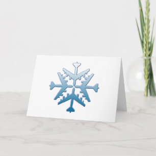 B-52 Schneeflocke Feiertagskarte