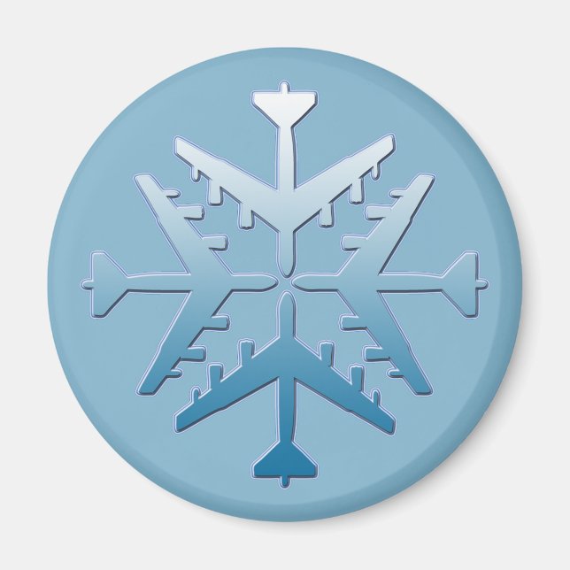B-52 Schneeflocke Magnet (Vorne)